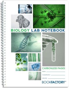 Book Factory Biology Lab Notebook